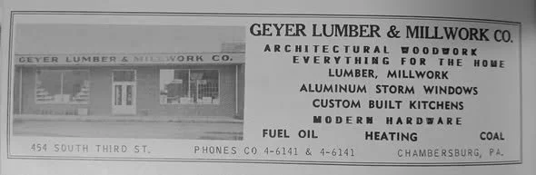Geyer Lumber sign